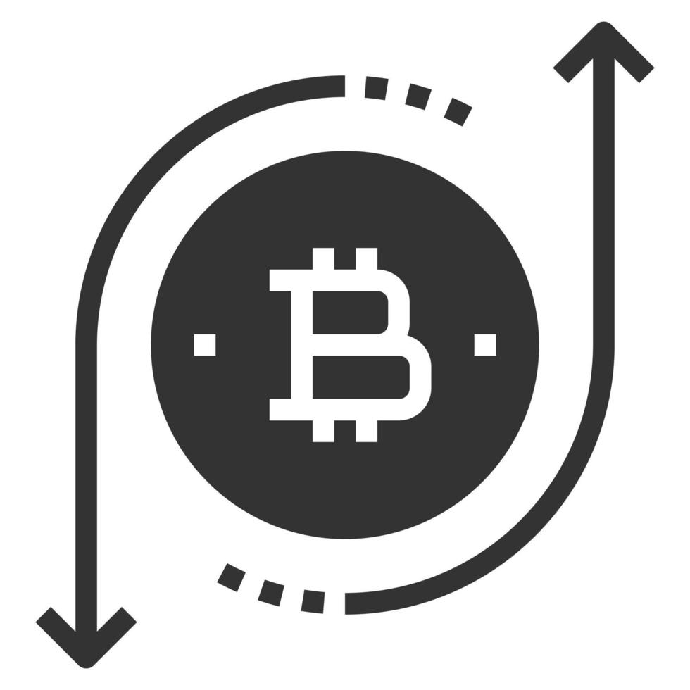 bitcoin pictogram zakelijke vectorillustratie vector