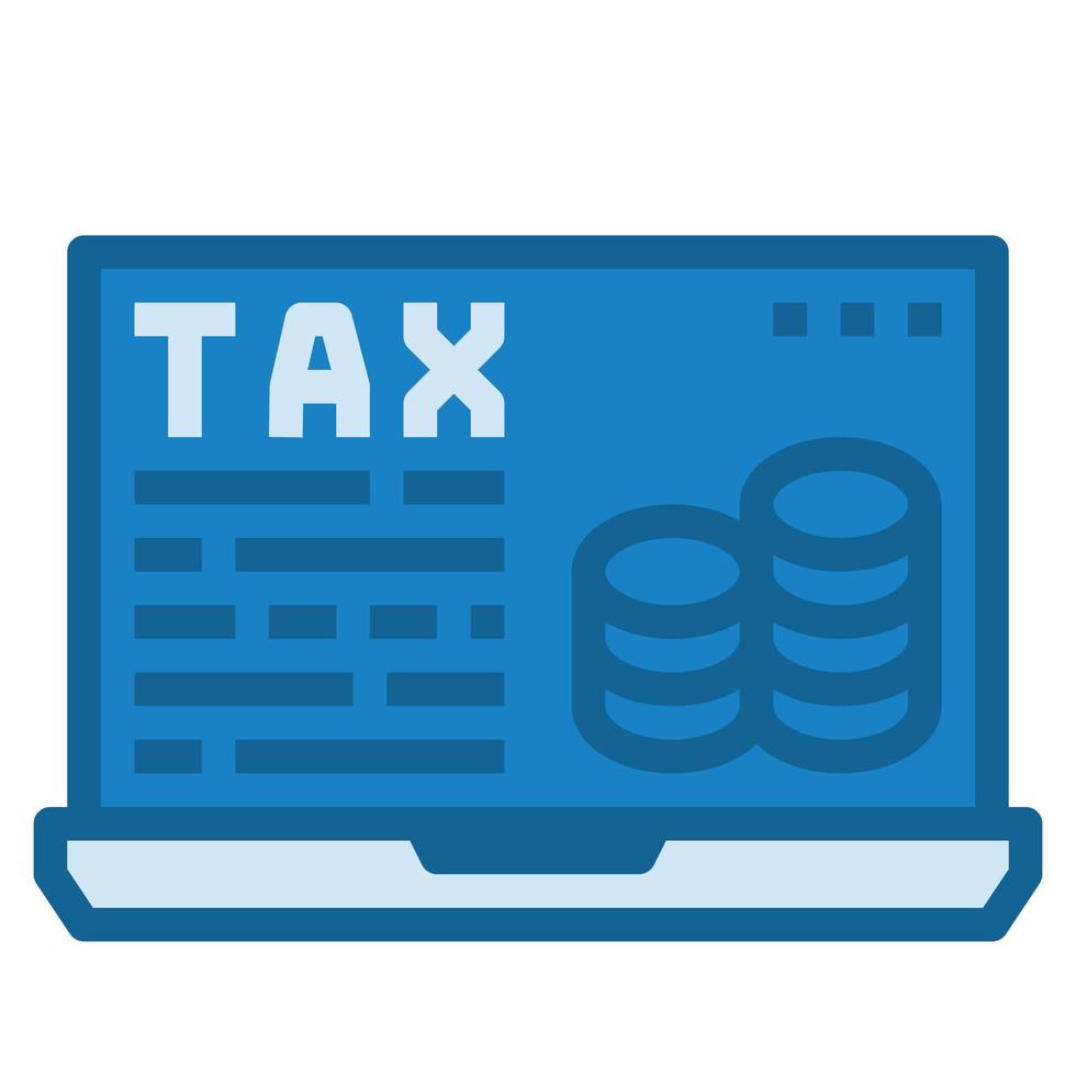 elektronica belasting pictogram zakelijke vectorillustratie vector