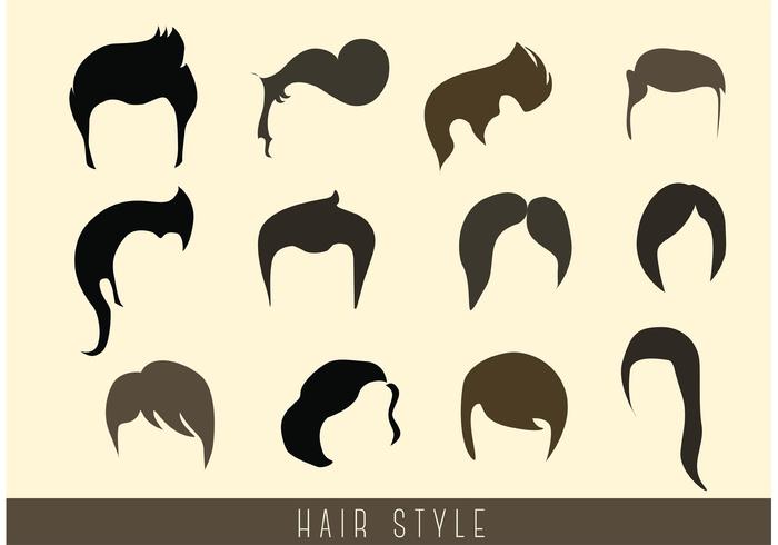 Stijlvolle Hair Style Vectors