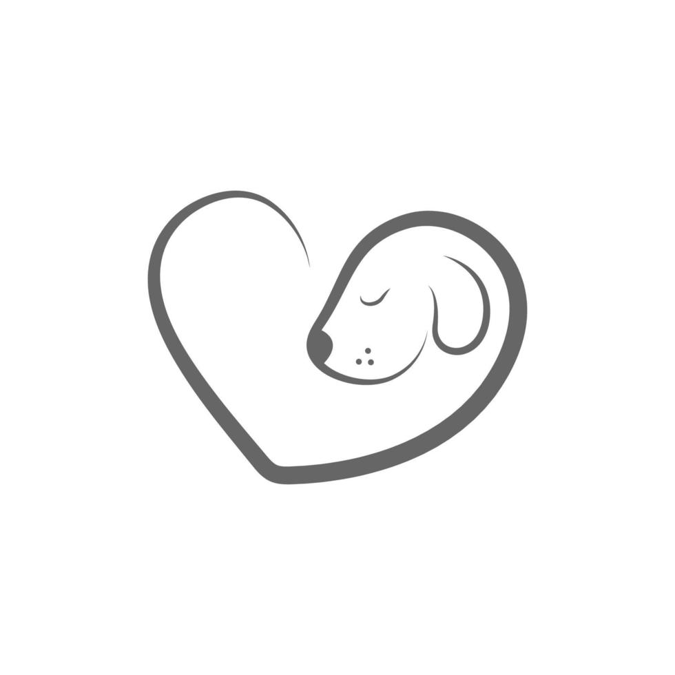 hond pictogram logo illustratie sjabloon vector