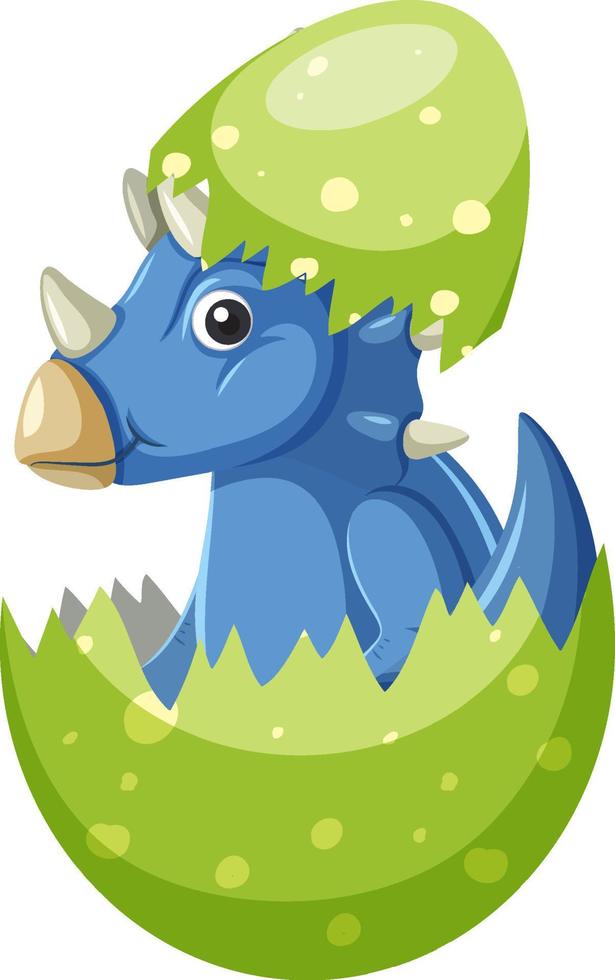 schattige triceratop dinosaurus cartoon vector