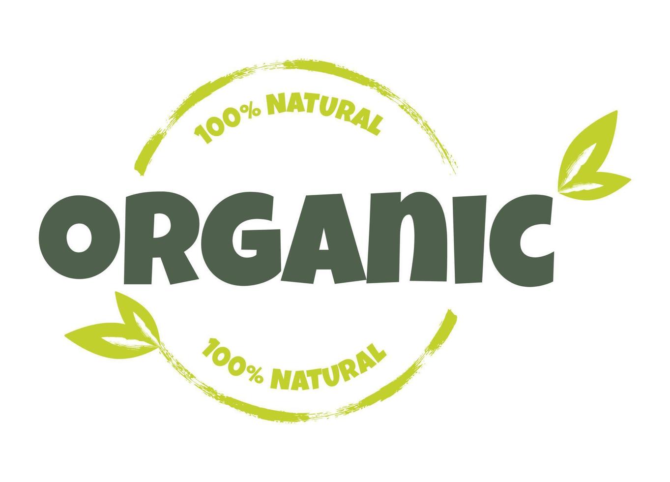 eco, bio, biologische en natuurlijke producten sticker, label, badge en logo. vector