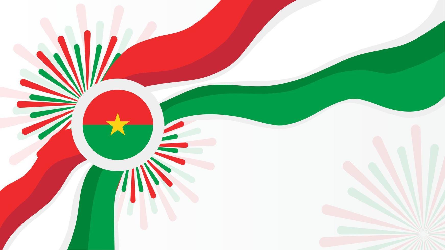 burkina faso burkina ian onafhankelijkheidsdag vector