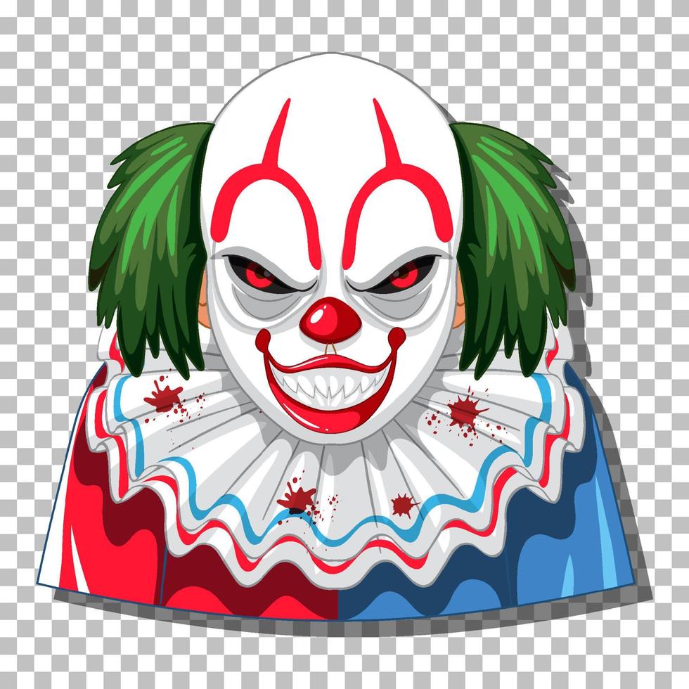 eng clownhoofd op rasterachtergrond vector