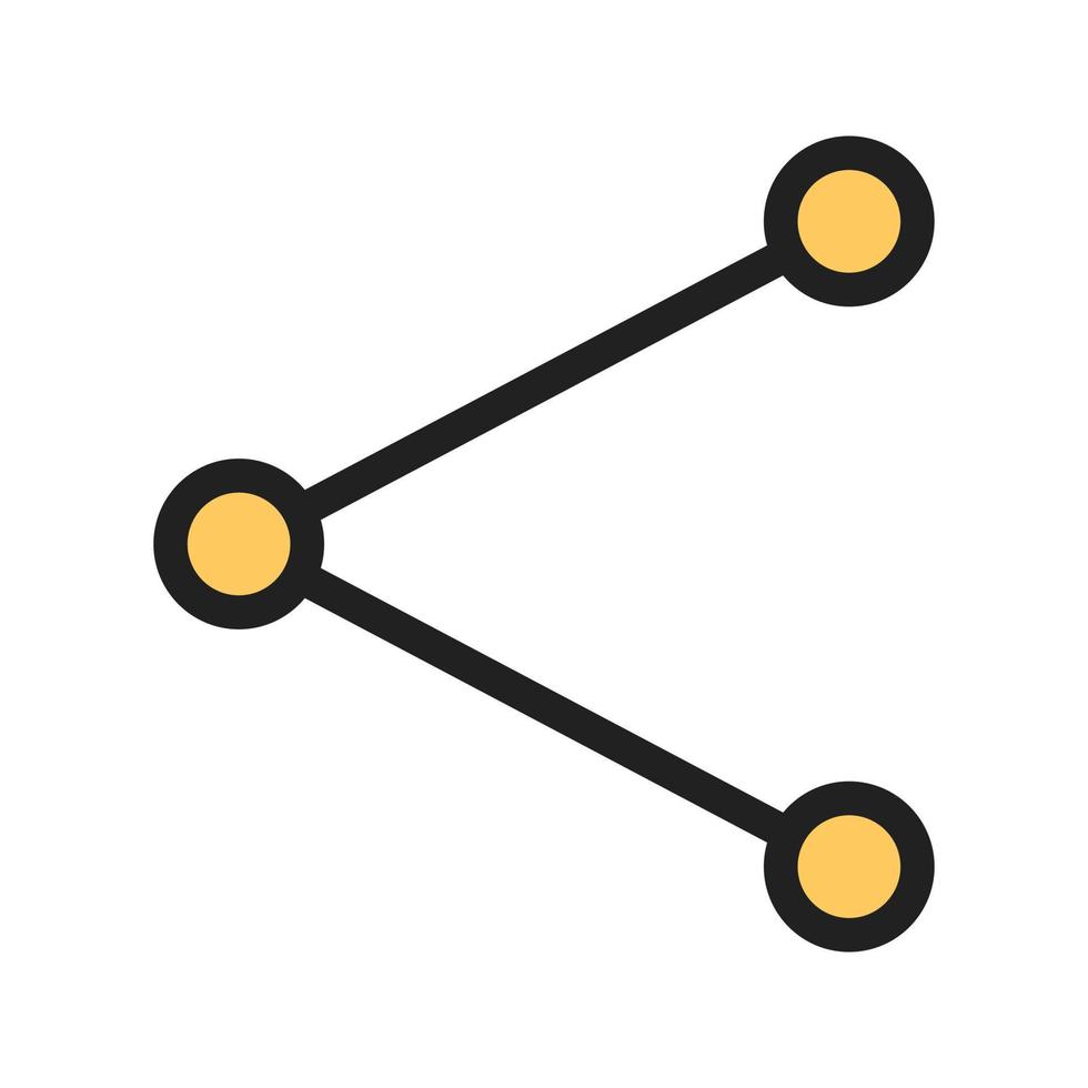 pictogram gevulde lijn delen vector