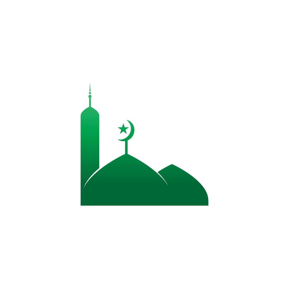 moskee logo pictogram ontwerp sjabloon illustratie vector