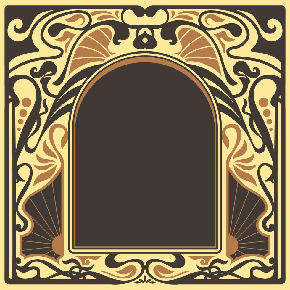 art nouveau achtergrond vector