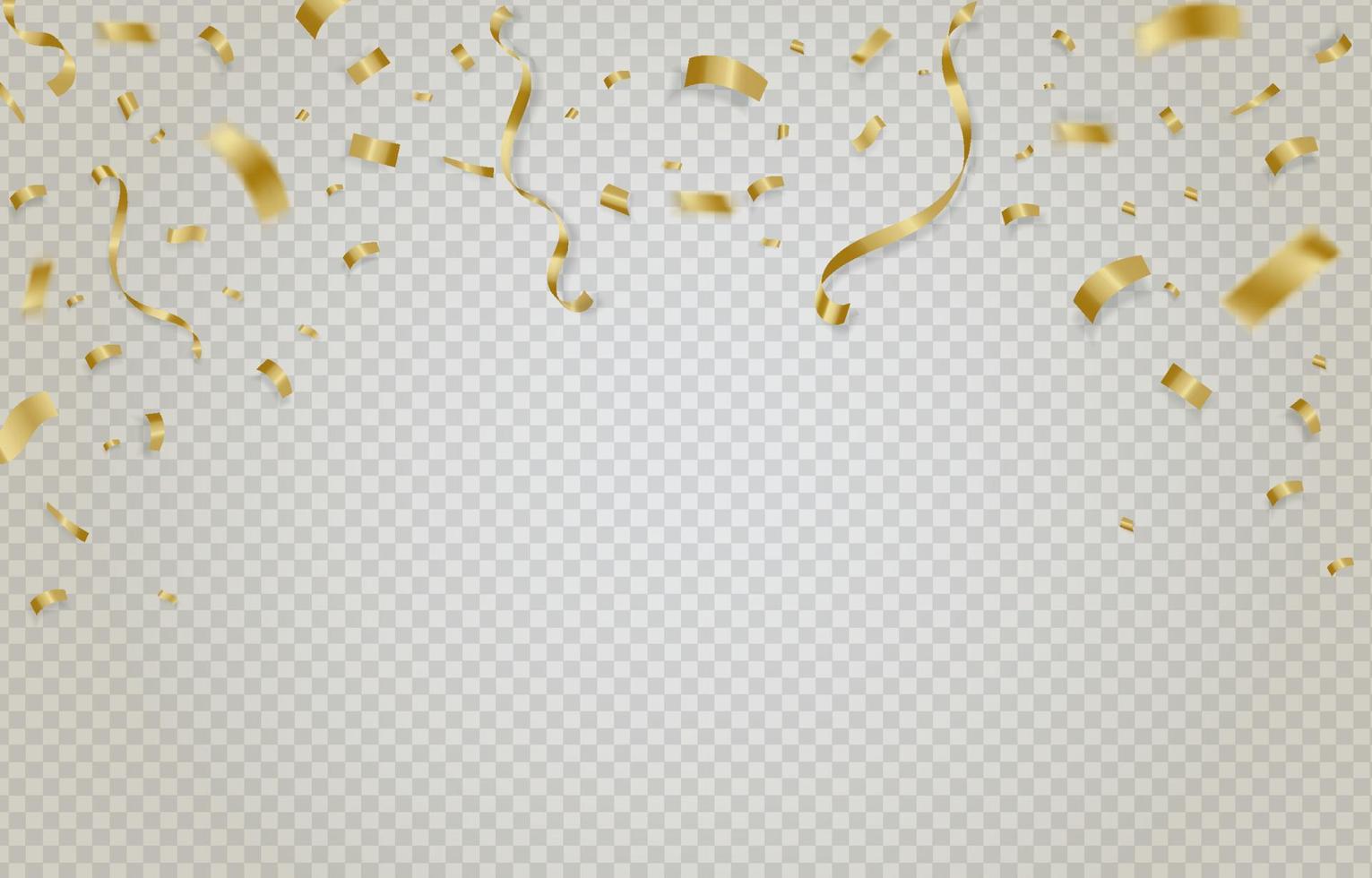 gouden confetti achtergrond vector