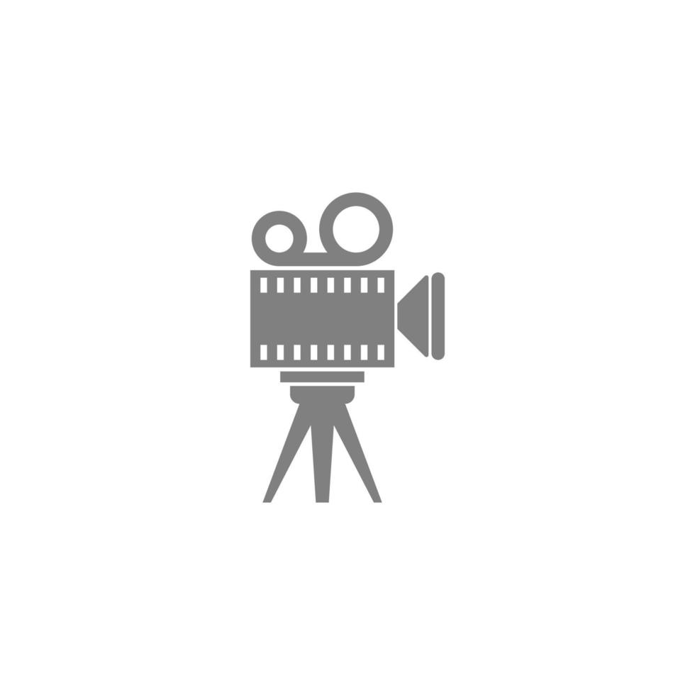 videocamera, film camera pictogram illustratie vector