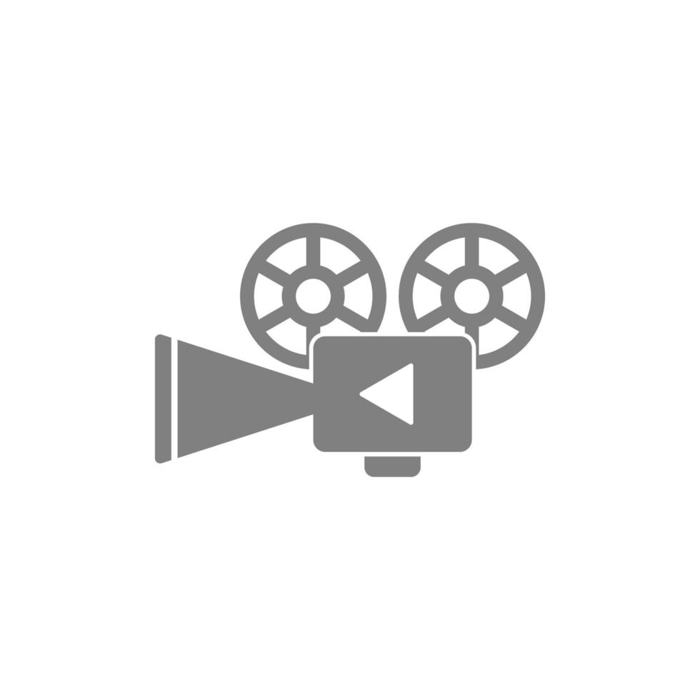 videocamera, film camera pictogram illustratie vector