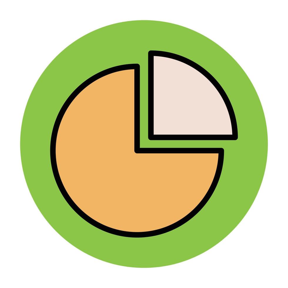 cirkeldiagram concepten vector