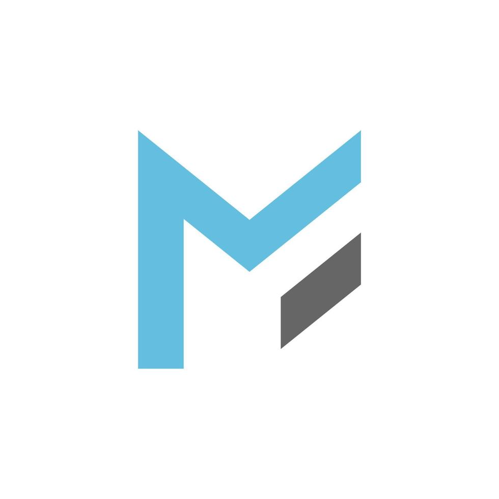 letter m logo pictogram illustratie vector