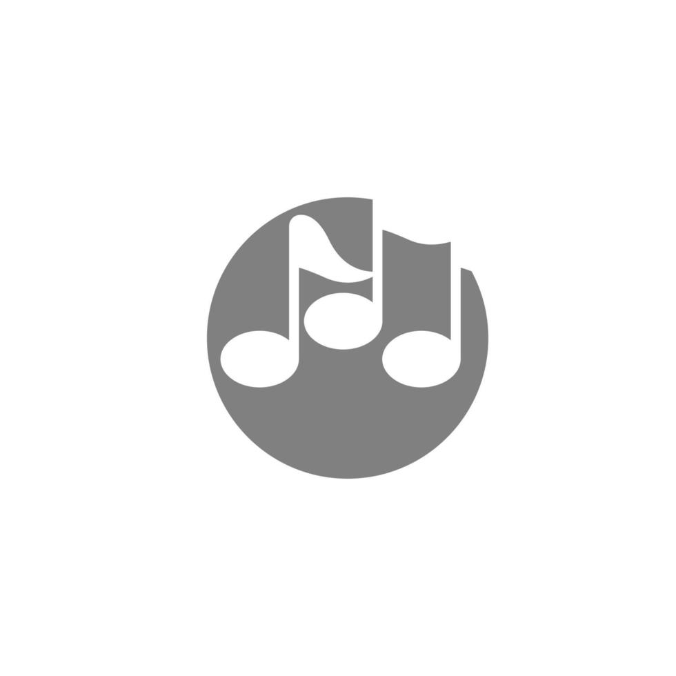 muzieknoot pictogram logo afbeelding vector