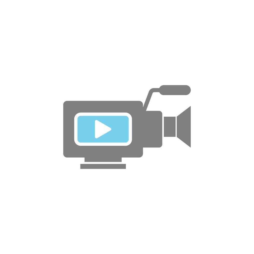 videocamera, film camera pictogram illustratie vector