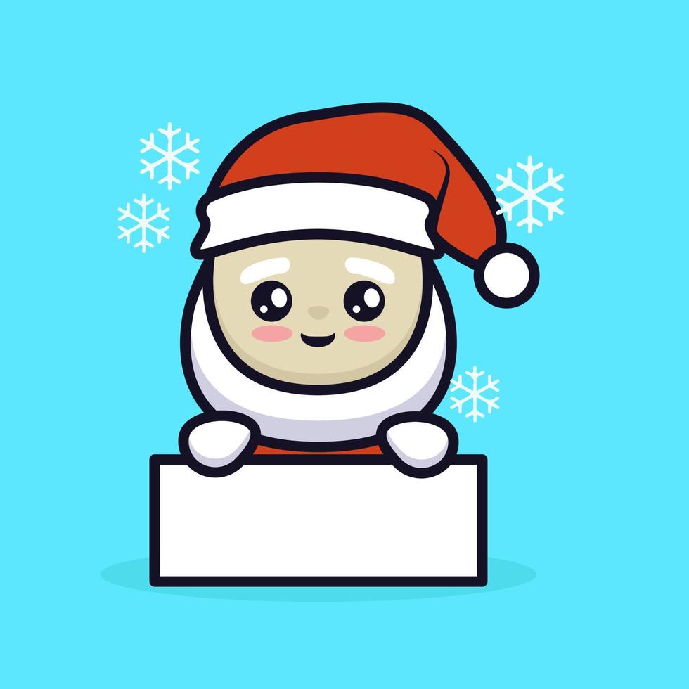 leuke kerstmascotte vector