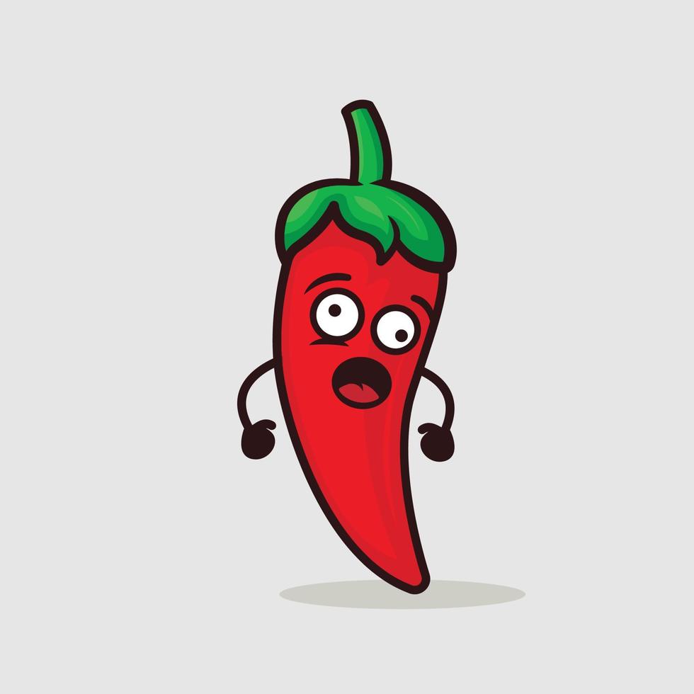 chili mascotte ontwerp vector