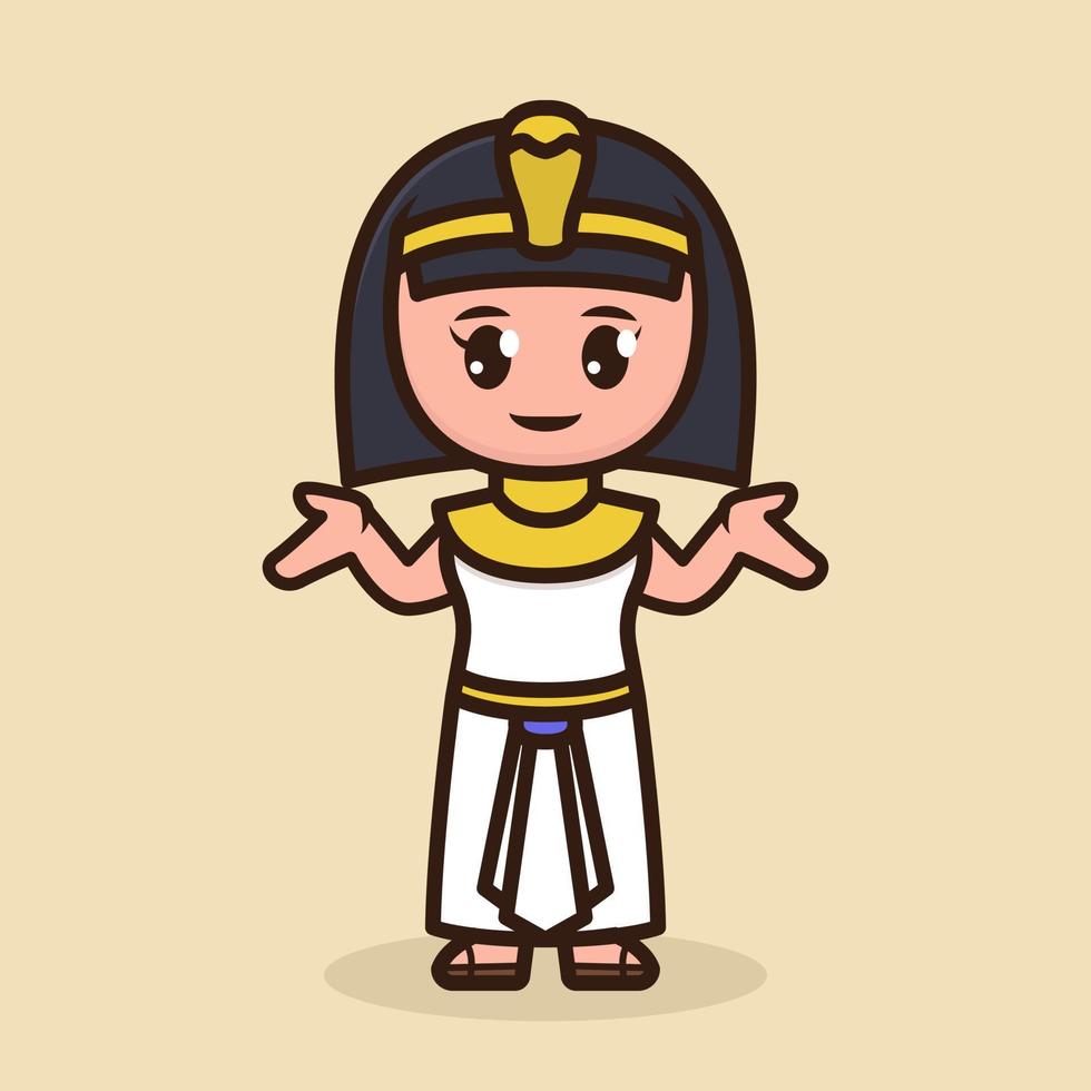 oude Egyptische vrouwelijke Cleopatra vector