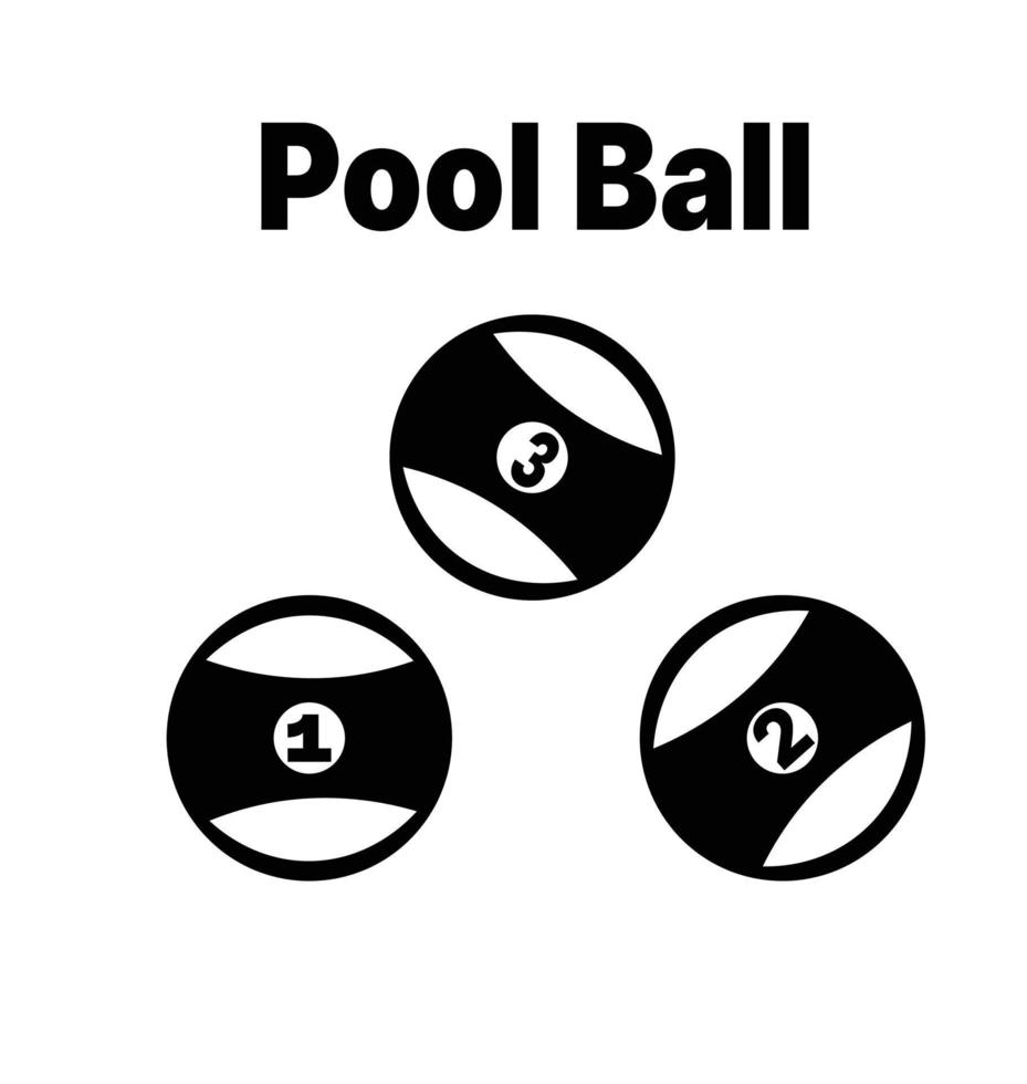 pool bal pictogram illustratie vector