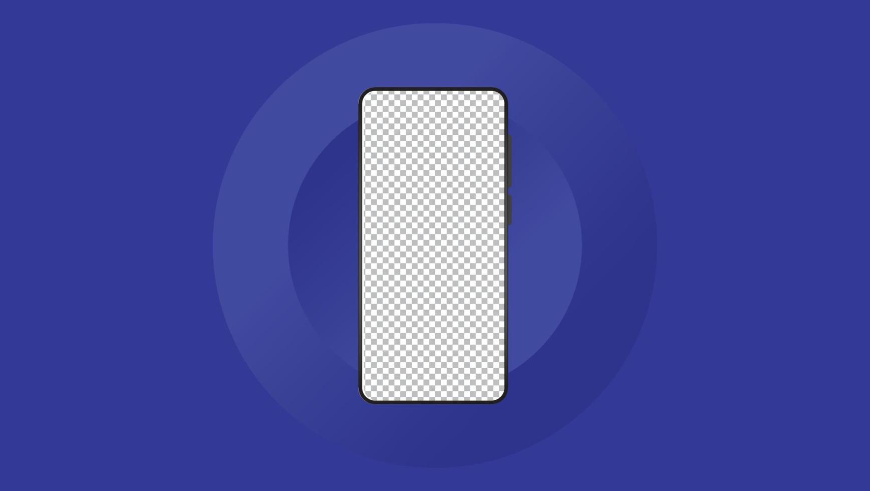 smartphonemodel. device ui ux mockup voor presentatiesjabloon. . mobiel frame met blanco display geïsoleerde sjablonen, telefoon verschillende hoeken bekeken. vector