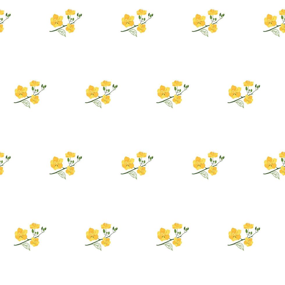 schattig bloemenpatroon vector