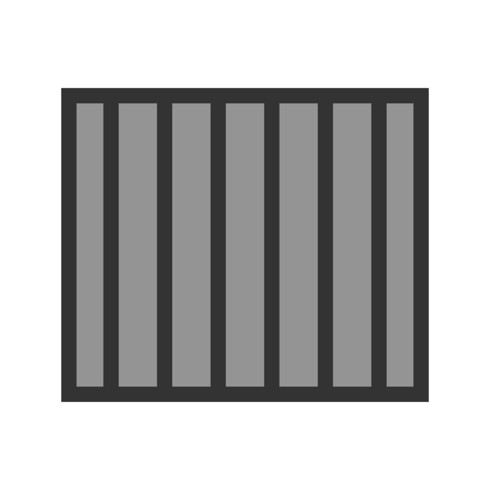 pictogram met gevangenis gevuld lijn vector
