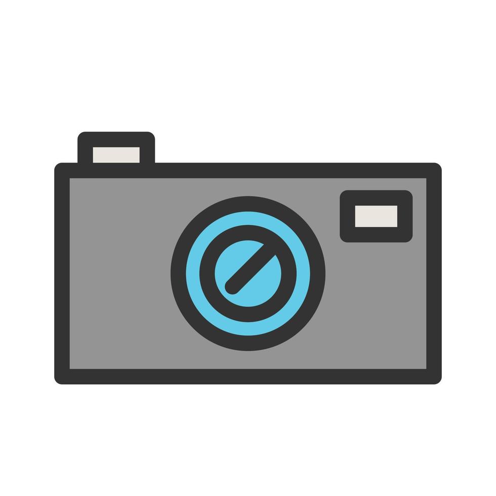 camera gevuld lijnpictogram vector