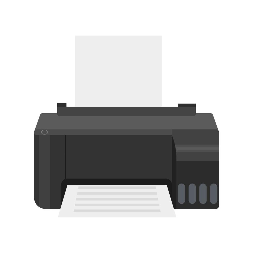 printer thuispictogram. vectorillustratie. vector
