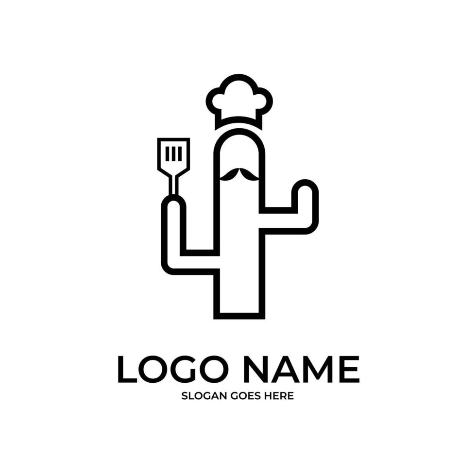 spatel huis restaurant logo vector