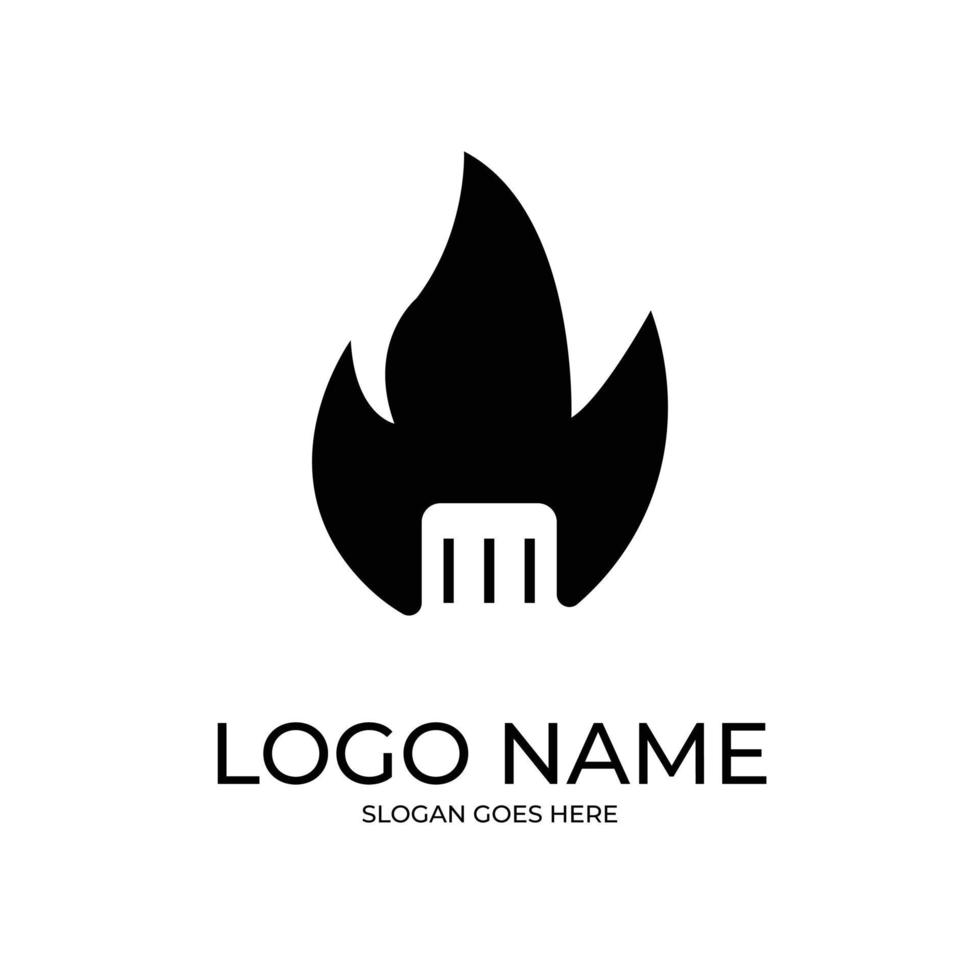spatel grill restaurant logo vector