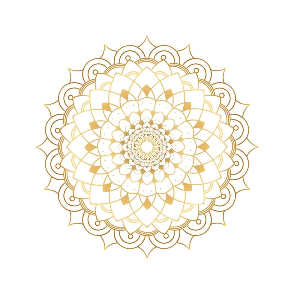 cirkelvormig patroon in de vorm van mandala voor henna, mehndi, tatoeage, decoratie. decoratief ornament in etnische oosterse stijl. vector