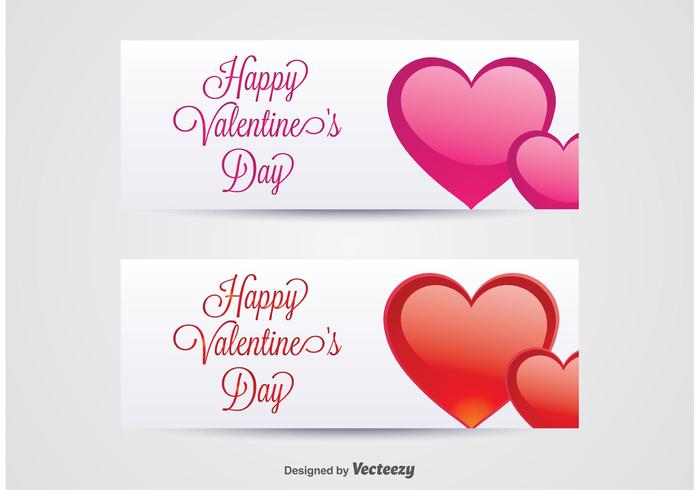 Valentijnsdag Banners vector
