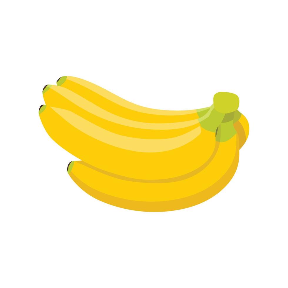 platte vector van banaan geïsoleerd op een witte achtergrond. platte illustratie grafisch pictogram