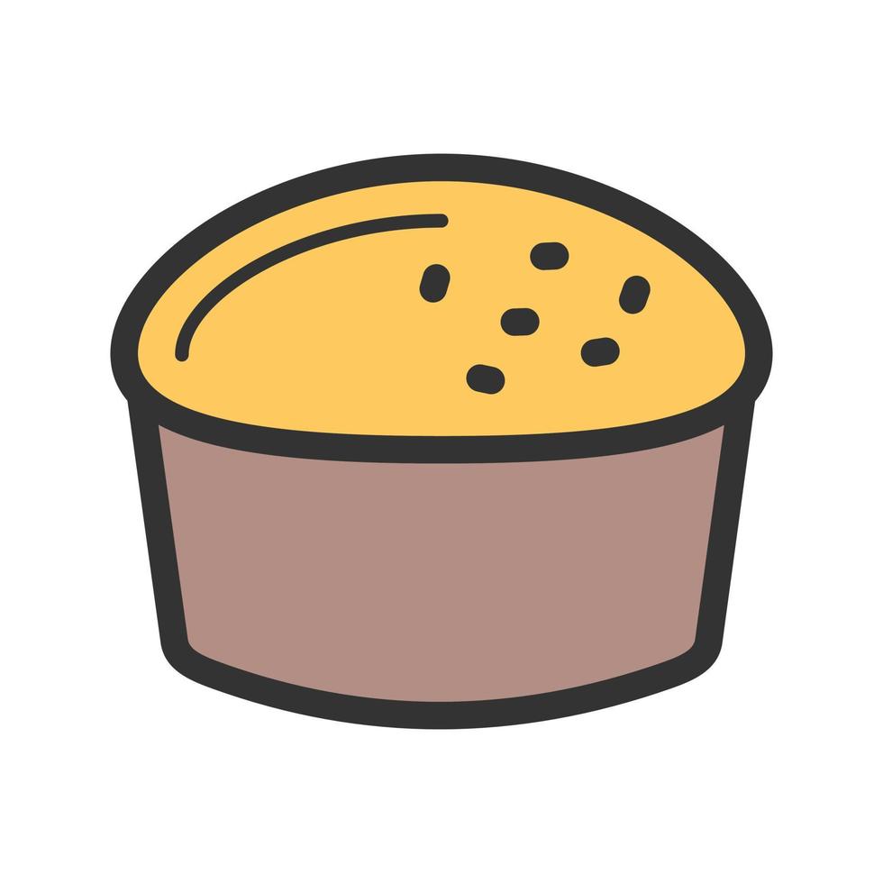 scone brood gevuld lijn icoon vector