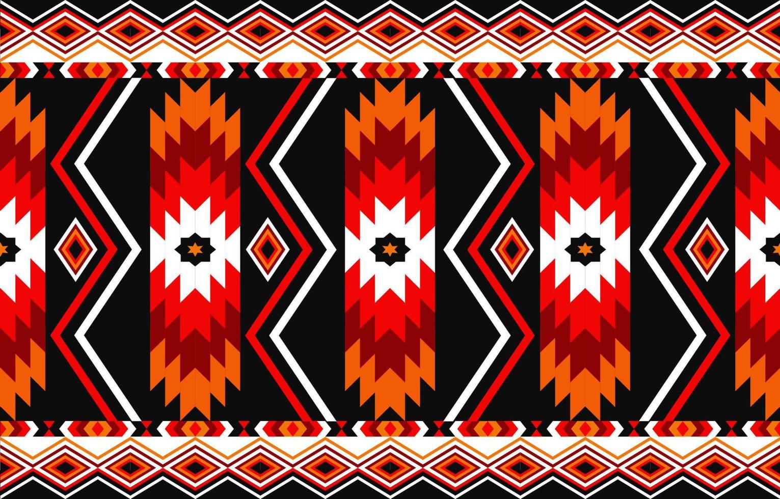 Amerikaanse tribal etnische patroon traditioneel ontwerp voor tapijt, behang, inwikkeling, batik, stof, gordijn, achtergrond, kleding, vector illustratie borduurstijl.