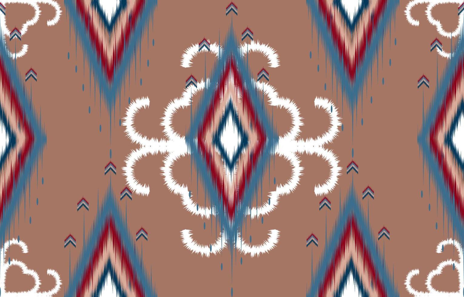 etnische patroon ikat tribal Indiase naadloze patroon. etnische Azteekse stof. vectortextuur. naadloos gestreept patroon. figuur tribal borduurwerk. indisch, scandinavisch, gyp sy, mexicaans, volkspatroon. vector