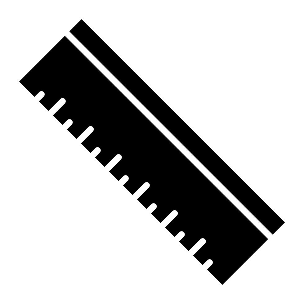 liniaal glyph-pictogram vector