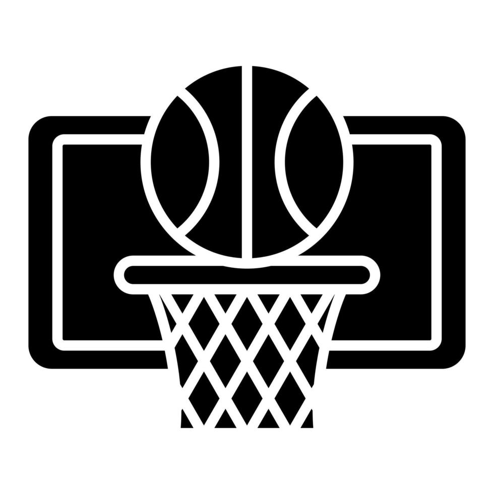 basketbal glyph-pictogrammen vector