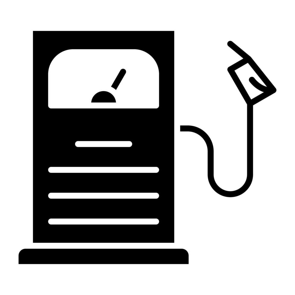 glyph-pictogram benzinestation vector