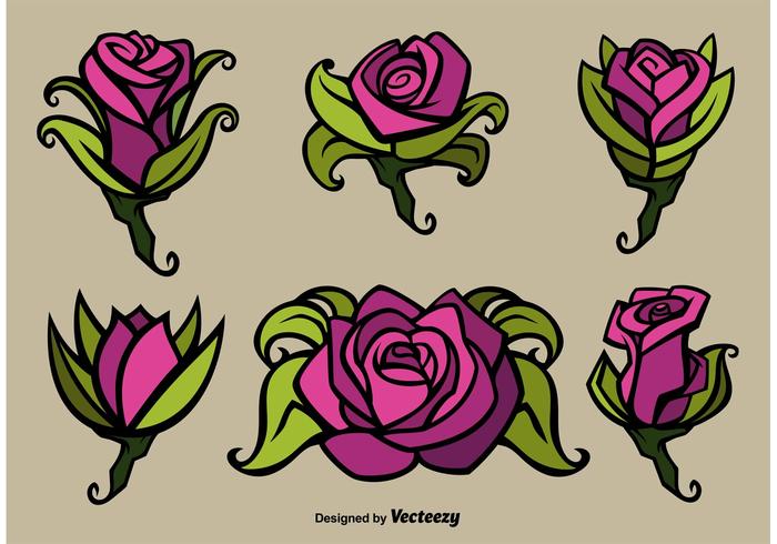 Rose Flower Vector Illustraties