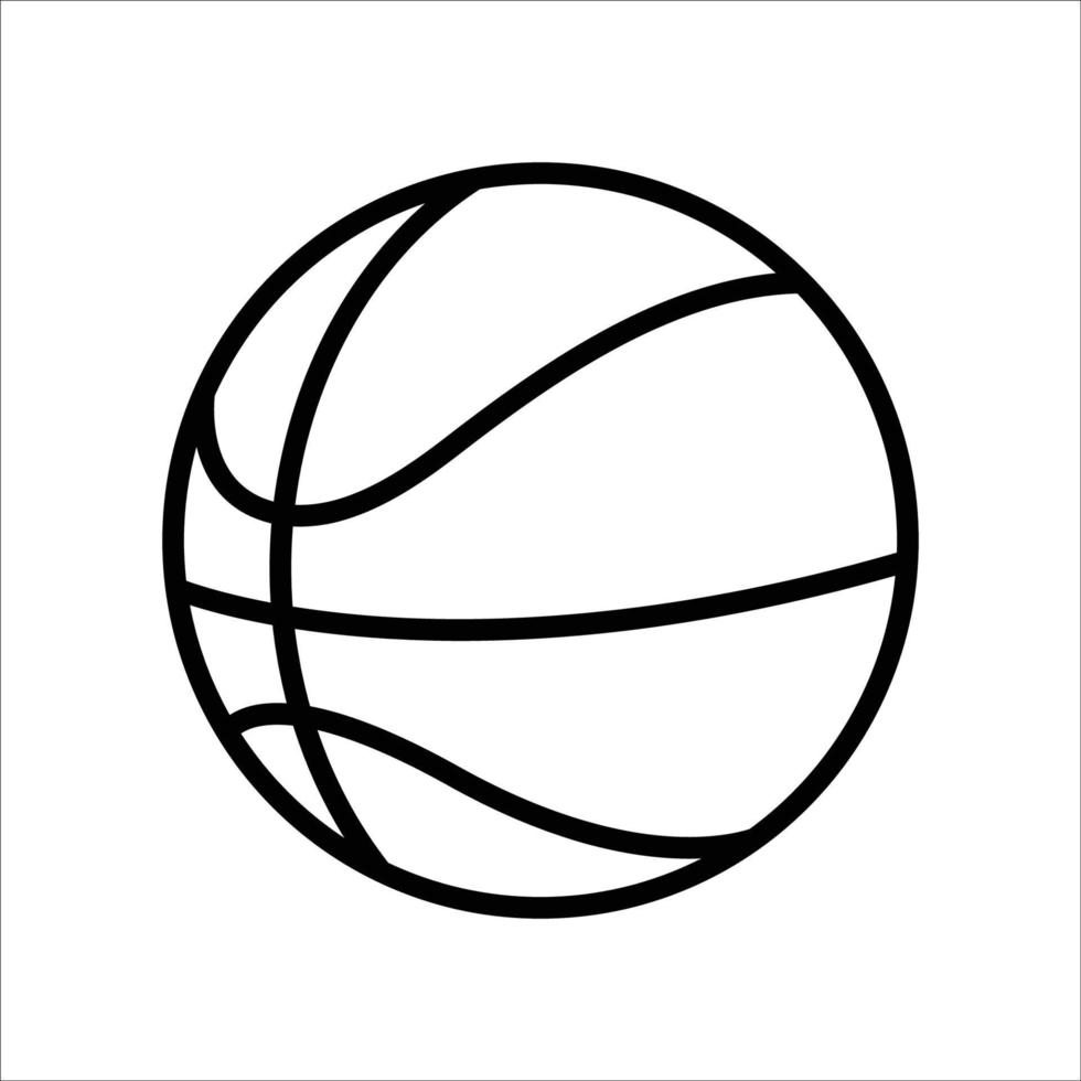 basketbal pictogram vector ontwerpsjabloon eenvoudig en schoon