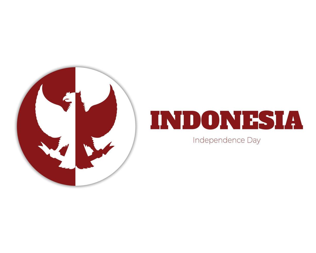 indonesië onafhankelijkheidsdag groet vector