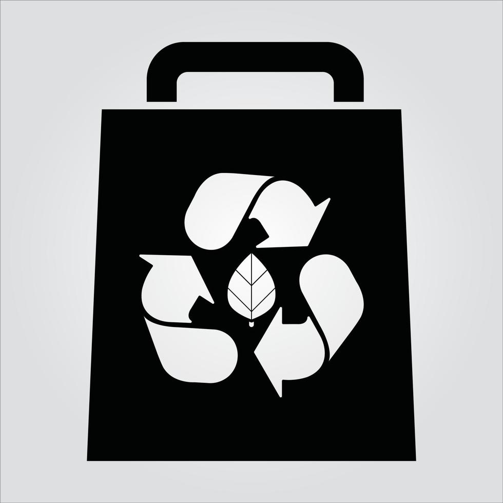 geïsoleerde recycle winkel tas eps 10 gratis vectorafbeelding vector