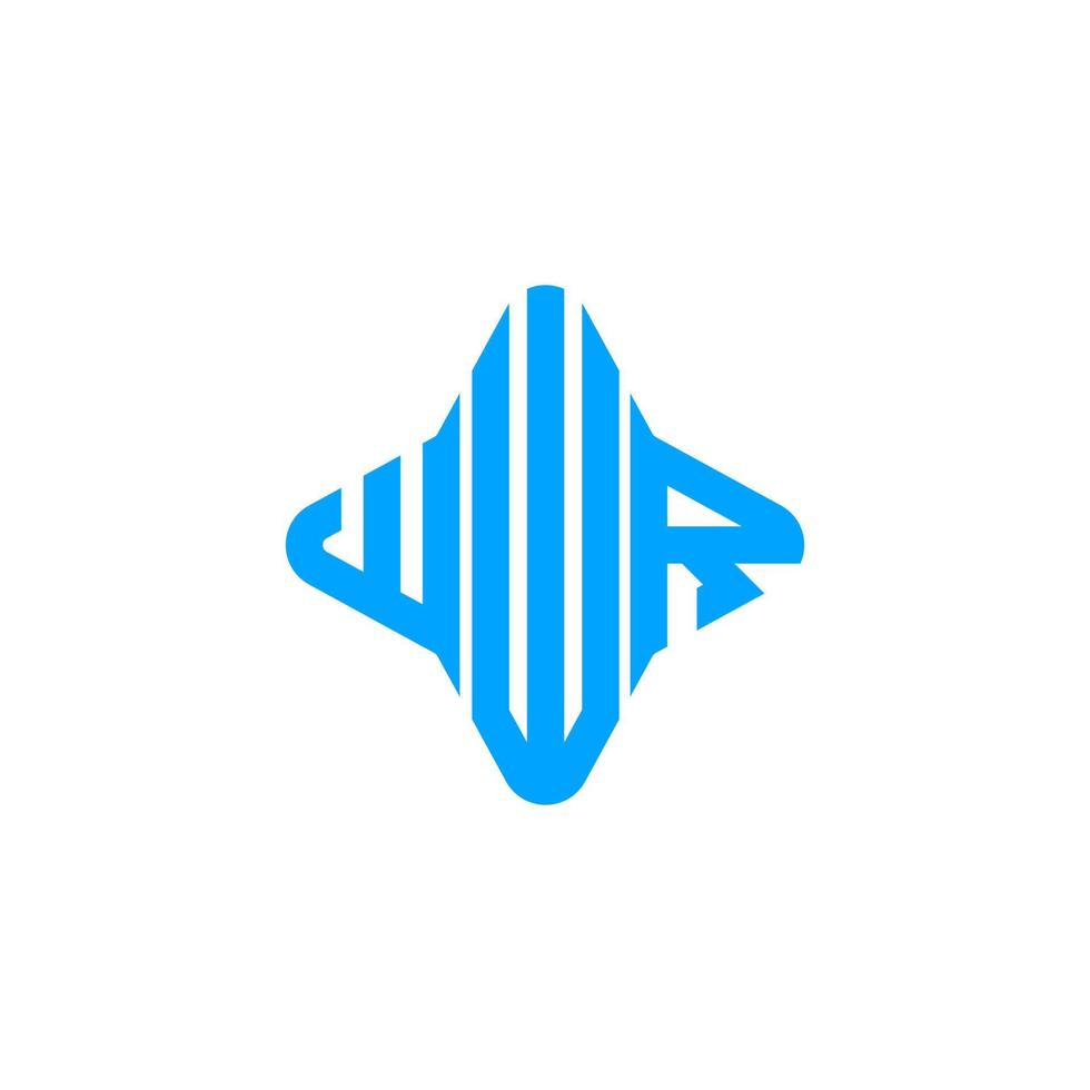 wwr letter logo creatief ontwerp met vectorafbeelding vector