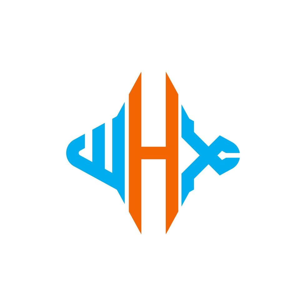 whx letter logo creatief ontwerp met vectorafbeelding vector