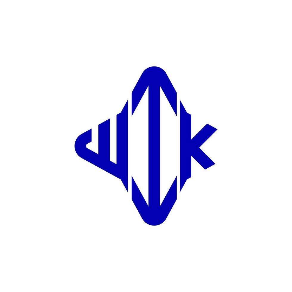 wik letter logo creatief ontwerp met vectorafbeelding vector