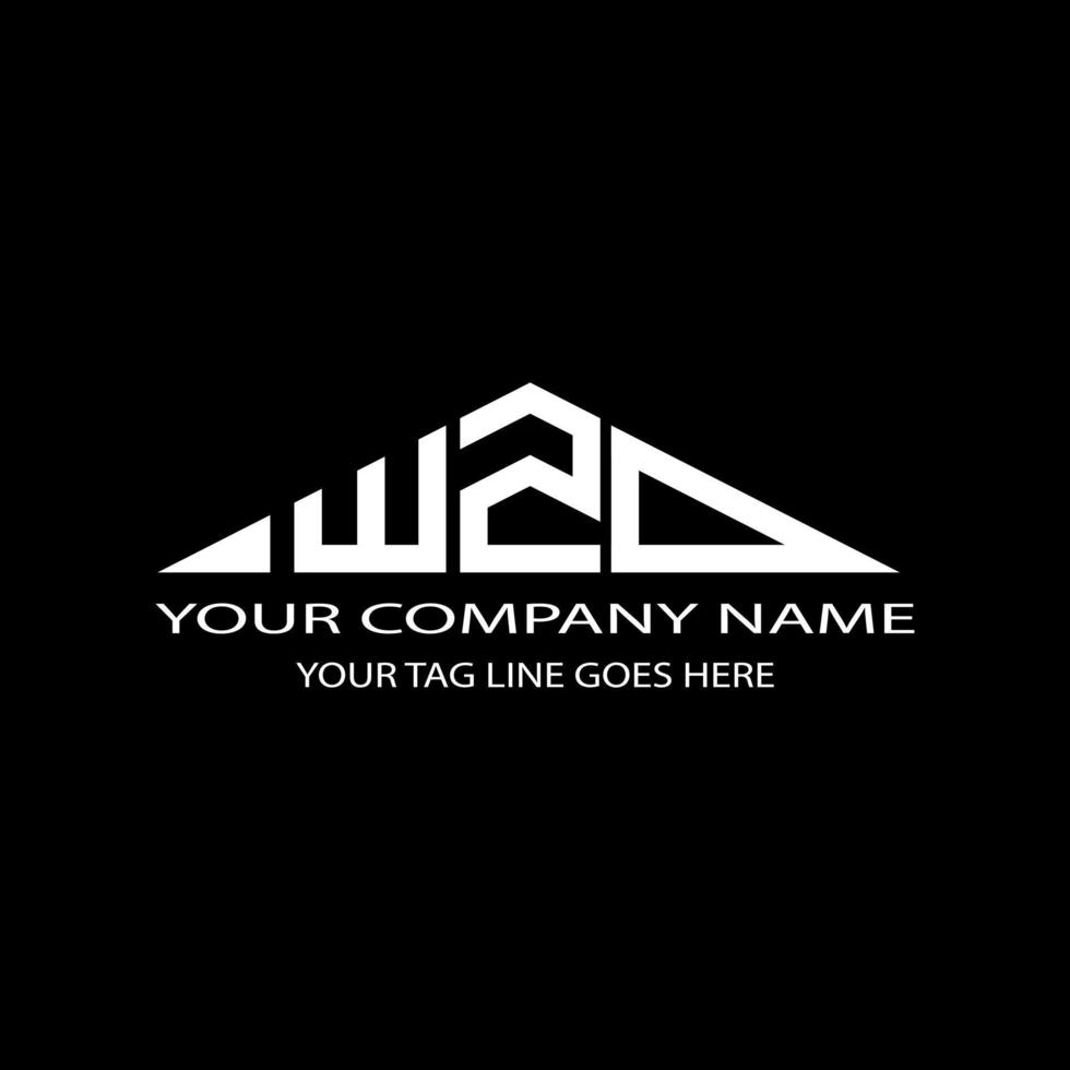 wzd letter logo creatief ontwerp met vectorafbeelding vector