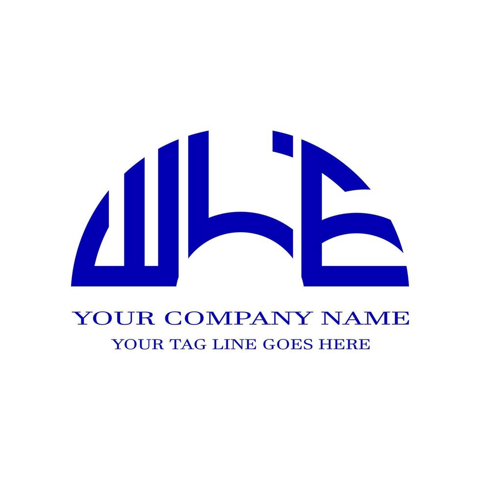wle letter logo creatief ontwerp met vectorafbeelding vector