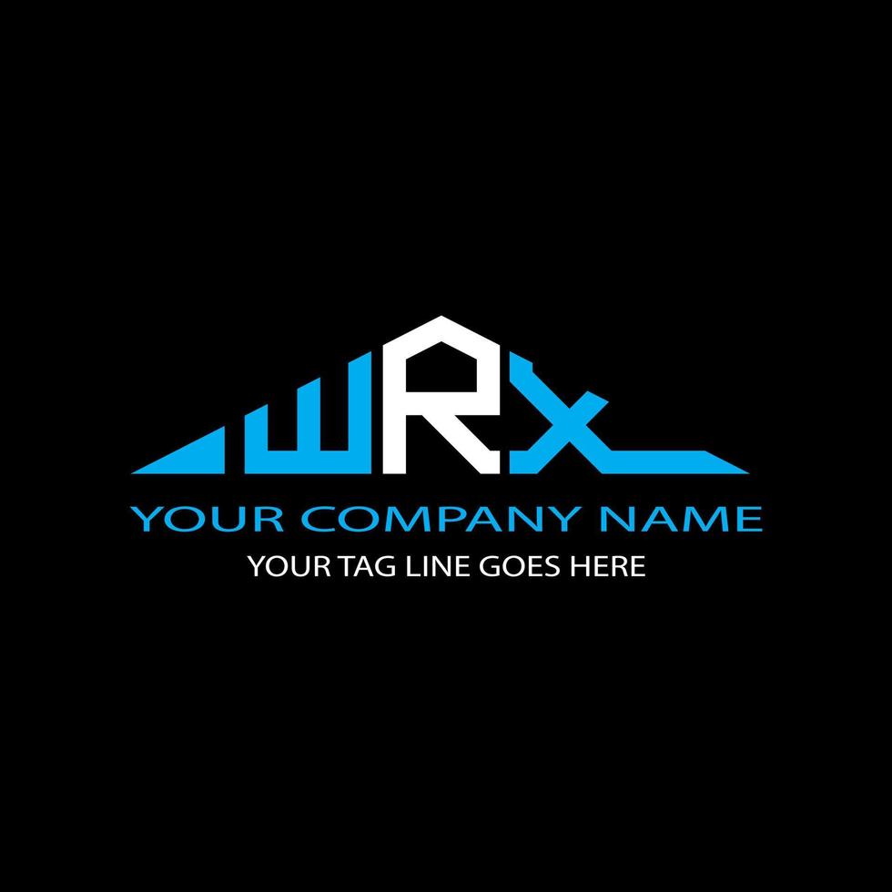wrx letter logo creatief ontwerp met vectorafbeelding vector