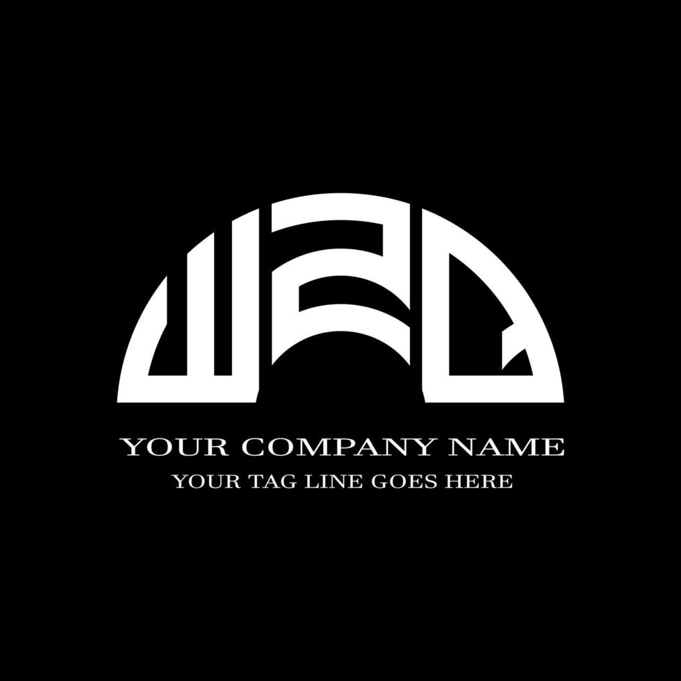 wzq letter logo creatief ontwerp met vectorafbeelding vector