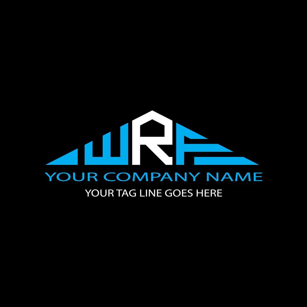 wrf letter logo creatief ontwerp met vectorafbeelding vector